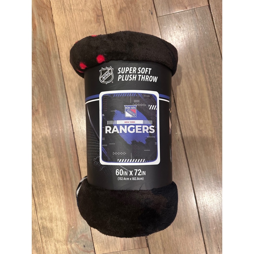 NHL New York Rangers Super Soft Plush Throw Blanket 60x72 Pegasus Sports New